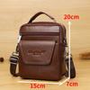 Genuine Leather Men's Messenger Bag 7-inch Mini One-shoulder Small Bag Multifunctional Backpack Cowhide Casual Men's Bag Handbag