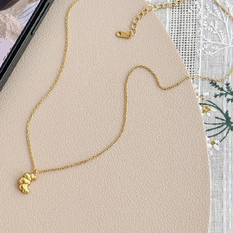 Stylish Croissant Necklace Unique Neckchain with Adjustable Length Suitable for Casual, Professional, or Evening Attire