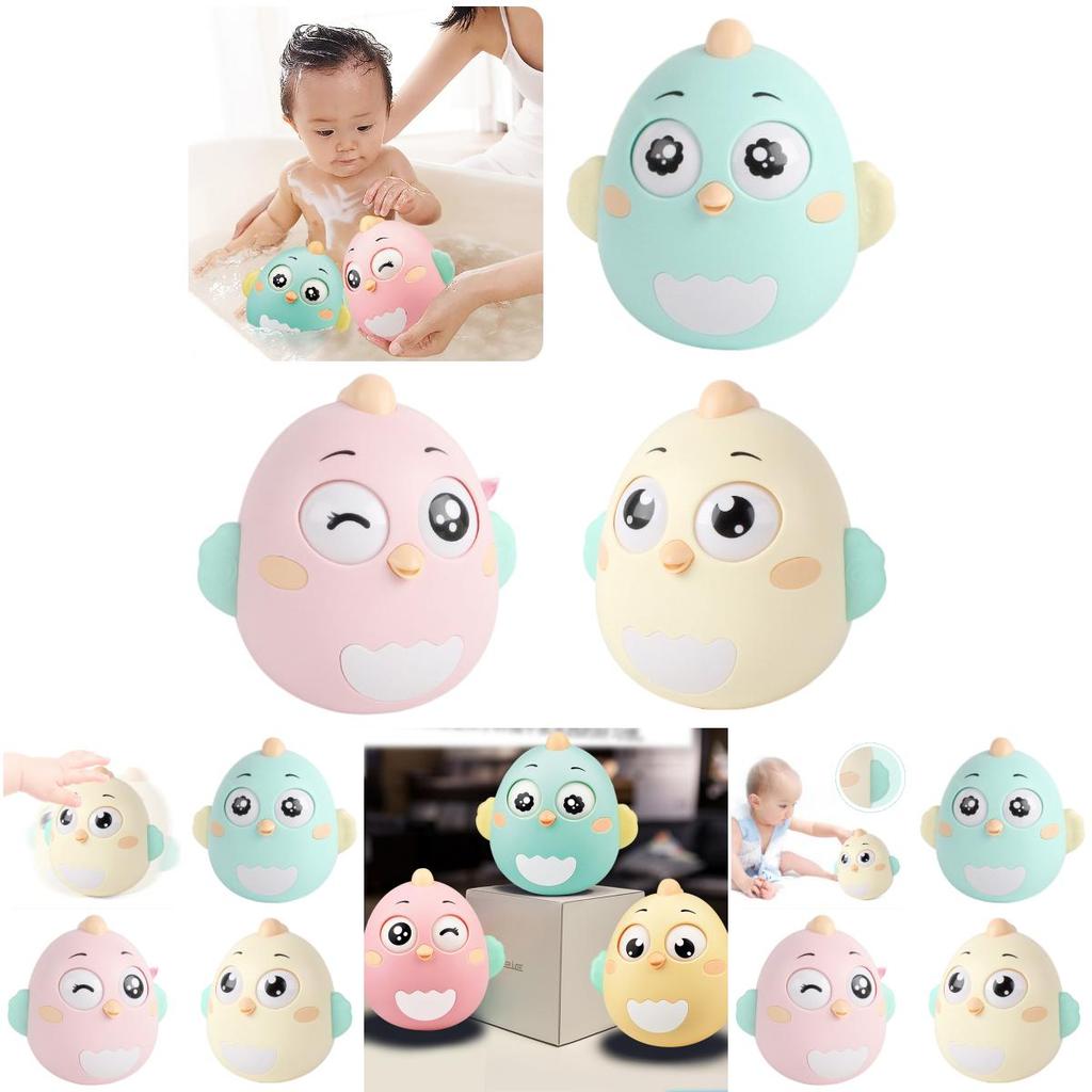 Cute Chick Baby Toddler Plastic Wobbler Toy With Built-in Bell Perfect For Sensorial Development Brand Ruicheng