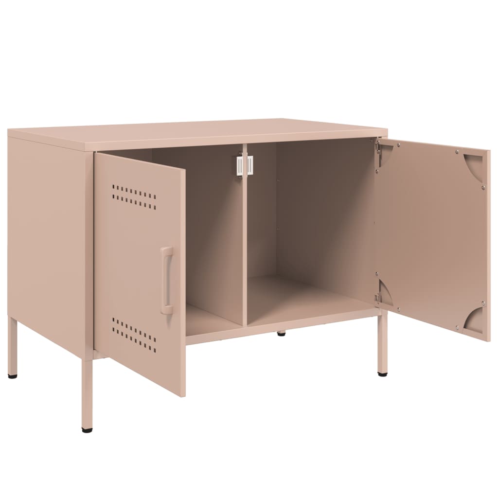 Pink TV Stand 68 x 39 x 50.5 cm Steel