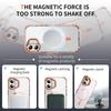For iPhone 17 Clear Phone Case with Lens Kickstand Cover Compatible with MagSafe