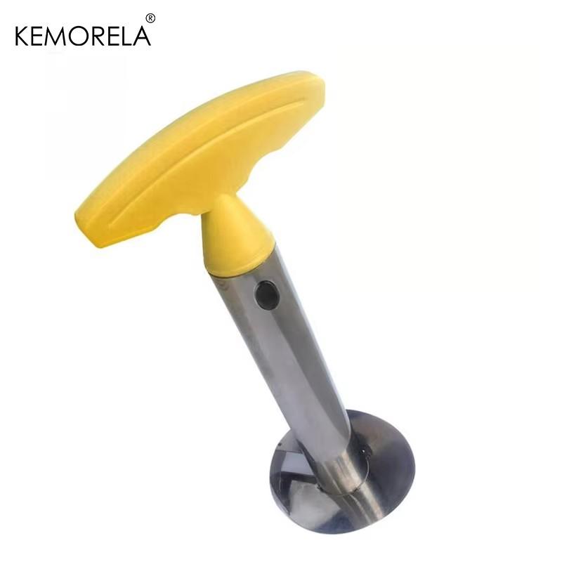 

1 ШТ. З нержавіючої сталі. Прості у використанні аксесуари для чистки ананаса. Нарізки для ананаса. Нож для фруктів. Кухонні нарізки. Кухонні інструменти. жовтий