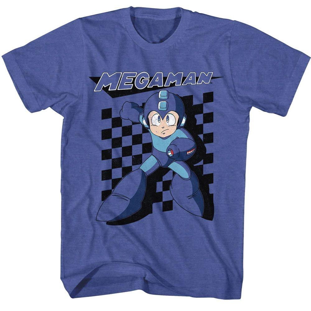 Mega Man Checkered Gaming Shirt XXL