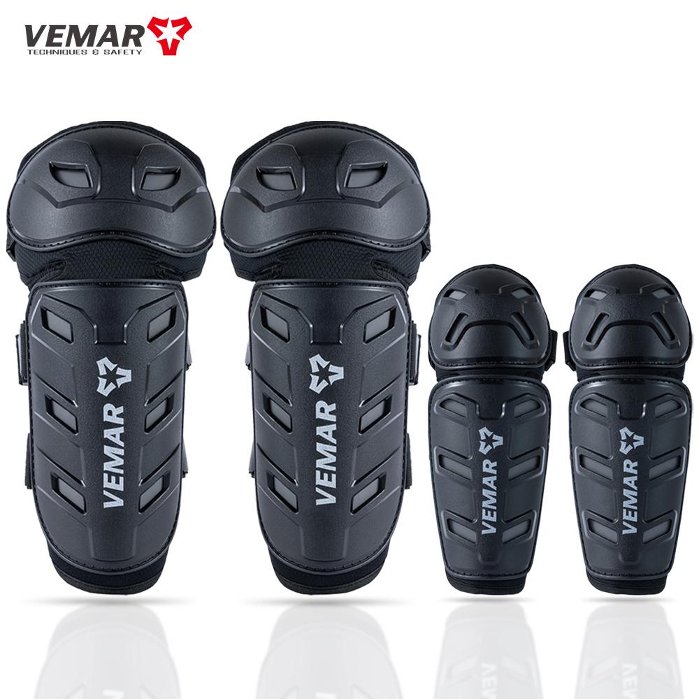VEMAR 4PCS Motocross Knee Pads Moto Protection Riding Elbow Guard Motorcycle Motorbike Off-road Racing MTB Knee Pads New