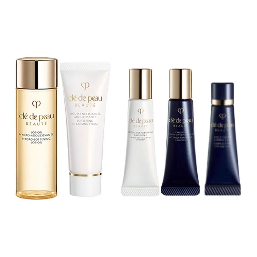 Clé De Peau Beauté (Cpb) 5 Piece Sample Set(Cleansing Foam, Lotion, Day & Night Emulsion , Primer) Five-Piece Set