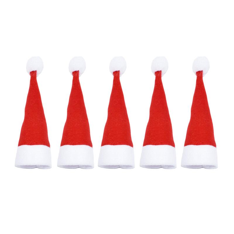 10/5pcs Tableware Holder Bag Christmas Hat Christmas Christmas Decorations Home Decoration Accessories Kitchen Tableware Holde 5pcs