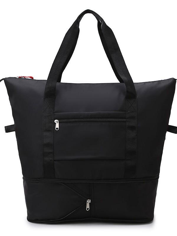 Women's Large Capacity Handheld Travel Bag - Expandable, Water-Repellent Sports & Fitness Luggage