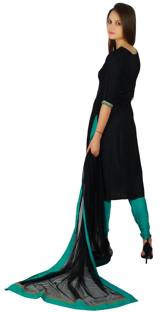 Atasi Womens Readymade Straight Kurta With Net Dupatta Ethnic Salwaar Suit