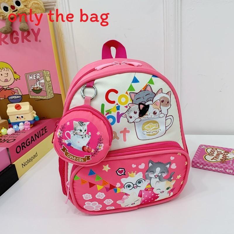 With Childrens Backpack Cartoon Cat And Airplane Print Design For Use Daily