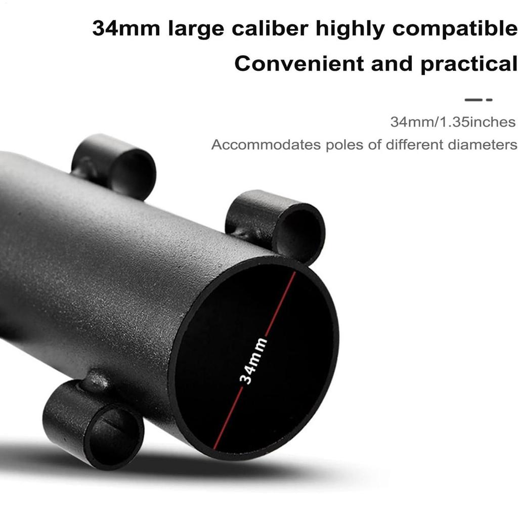 Awning Pole Holder Windproof Tent Rod Base Stabilizer Canopy Stakes Support Rust-Proof Steel Stand For Outdoor Fishing Hiking