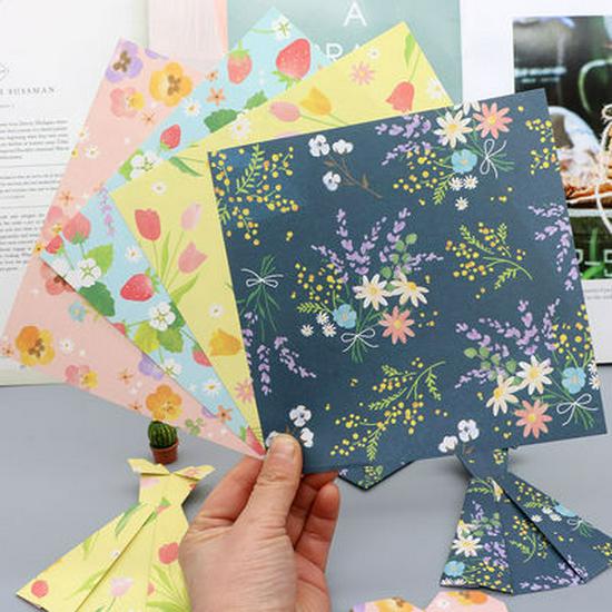 15cm Square Origami Paper for DIY Paper Cranes and Flowers - Japanese Folding Craft Paper