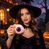 Anxiety Relief Toy 1/5Pcs Halloween Dumpling Stress Toy, Pumpkin Ghost Eyeball Steamed Bun Squeeze Sensory Ball Fidget for Adults Kids
