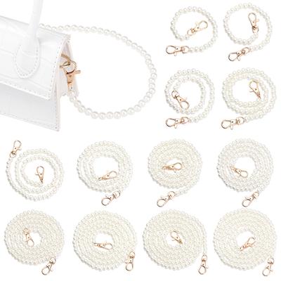 Shoulder Bag Straps DIY Purse Replacement Long Beaded Chain Bags Handbag Handles Pearl Strap