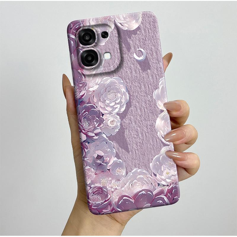 New Casing For Oppo A6 Pro 5G 4G CPH2781 CPH2799 Case Aesthetic Pretty Butterfly Flowers Soft Silicone Shockproof Back Cover