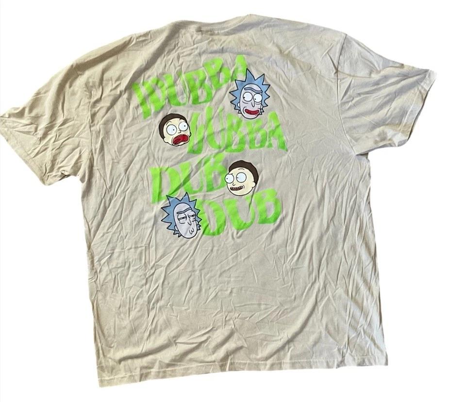 NWT Rick and Morty Adult Swim Mens Athletic Fit T Shirt Size 2XL XL