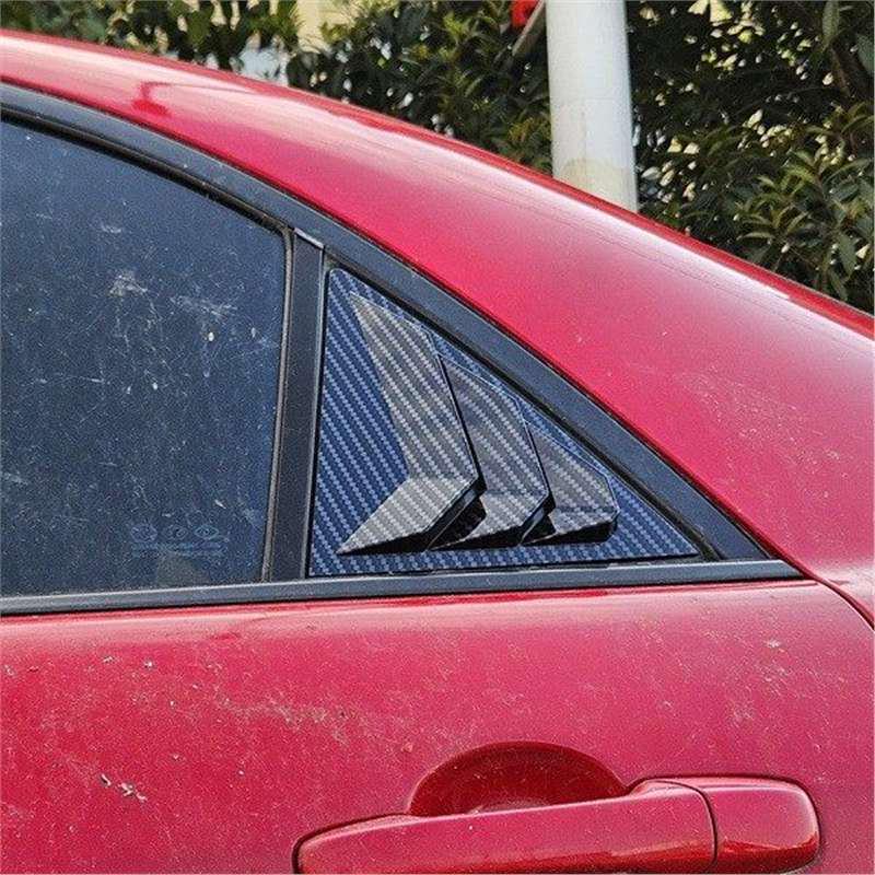 Mazda 6 (03-16) Rear Quarter Window Louvers Carbon Fiber Exterior Decor