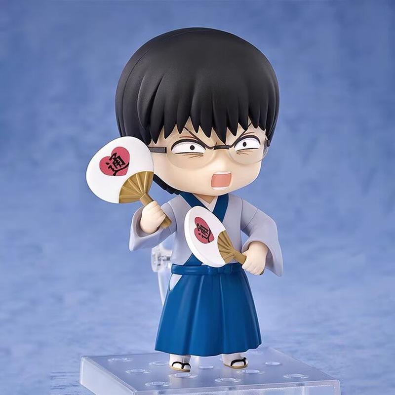 Gintama Nendoroid 2458 Shimura Shinpachi Movable Model Articulated Action Figure Replaceable Face Doll Desktop Decor Toys Gift