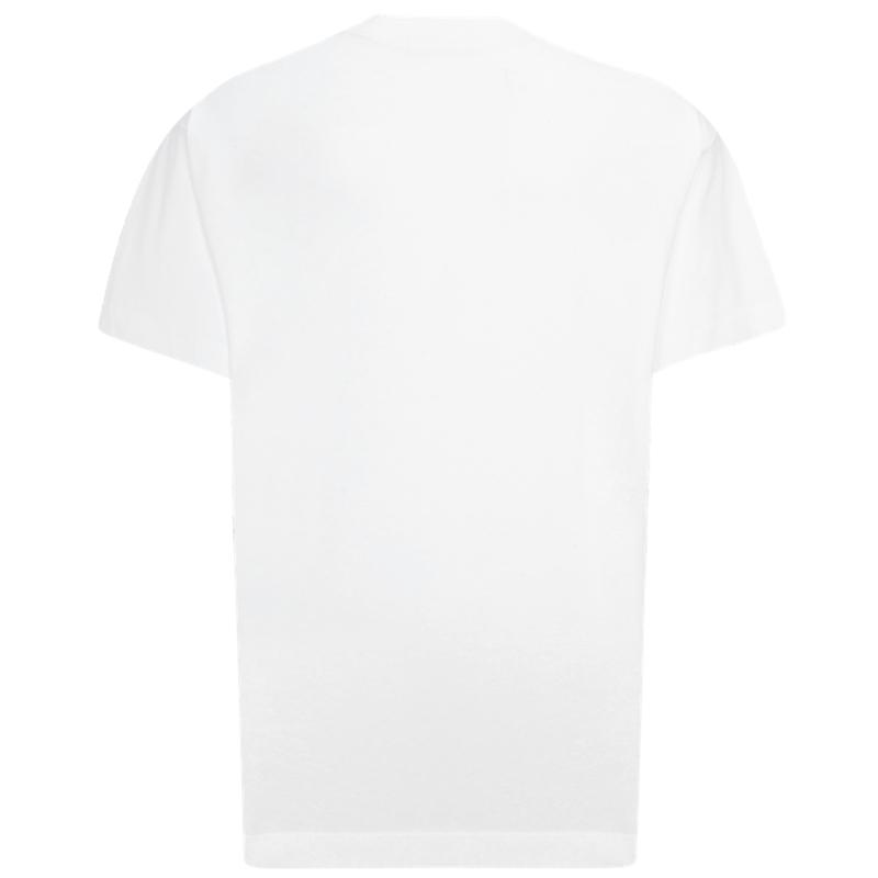 Calvin Klein Letter Pattern Loose Fit Crew Neck Short Sleeve T-Shirt Men Tops White J323251YAF