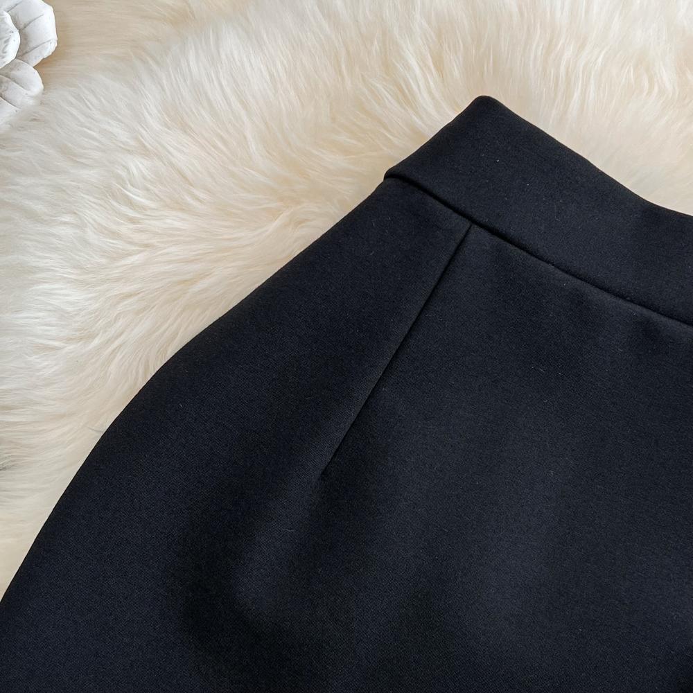Summer Light Mature Style Stitching Skirt High Waist Irregular Slim Sexy Package Hip Skirt One-Step Skirt Women