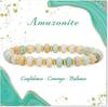 Unisex Natural Stone Abacus Bead Bracelet - 4x6mm Simple Crystal Couple Gift