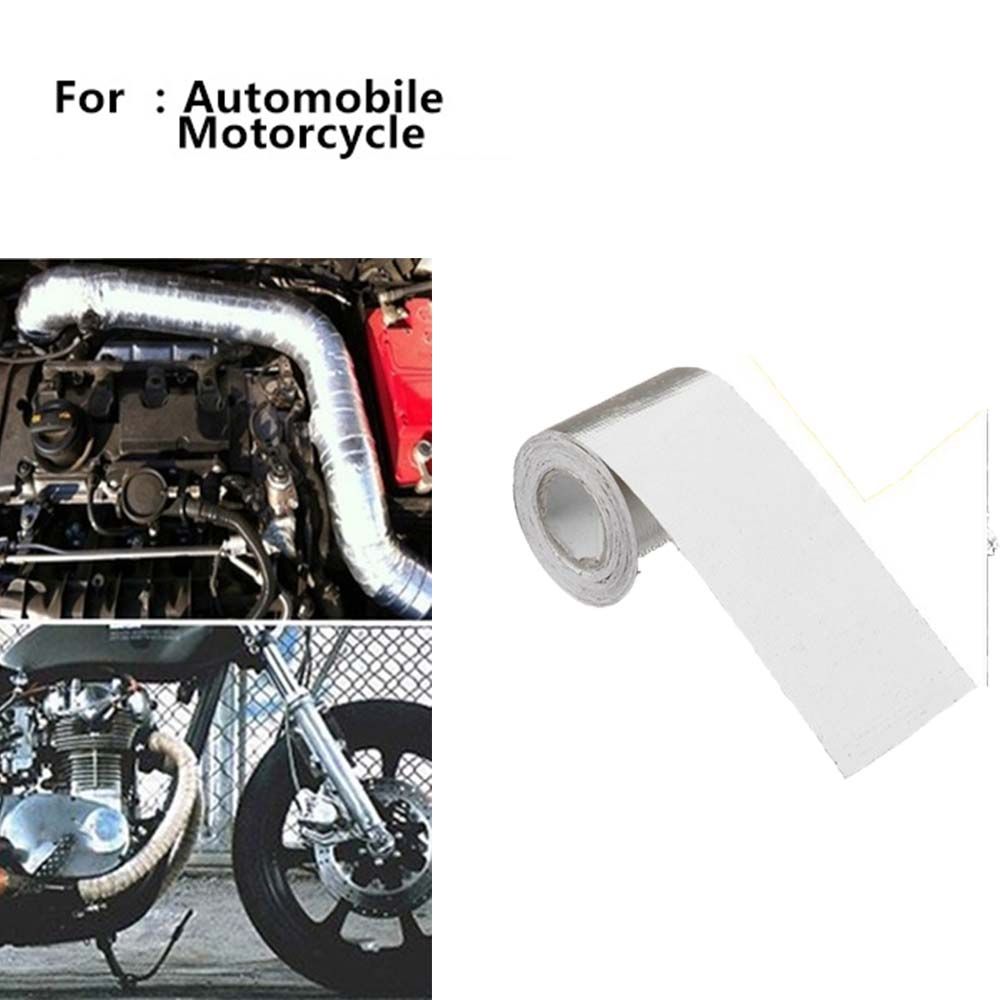 Exhaust Pipe Protection Foil Tape Heat Insulating Tape Self-Adhesive Sticker Heat Shield Wrap Tape