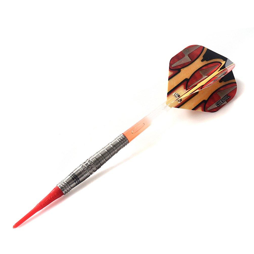 Cuesoul Tungsten Soft Tip Darts Set, 20g, 95% Tungsten, with Case