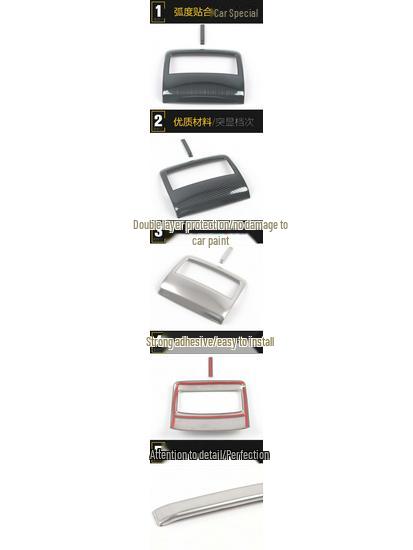 Rear Air Vent Decorative Frame for 2020 MG6 - Stainless Steel Accent Strip