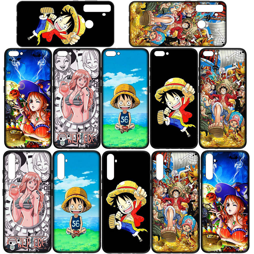 For Samsung Galaxy S24 S23 iPhone 16 15 14 Xiaomi Redmi Note 13 12 11 10 8 Plus 9 Pro Max X XR Phone Case Anime Nami One Piece Luffy OPPO Huawei Cover