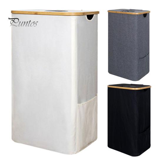 Úložný koš s odnímatelným síťovaným vakem 100L Velkokapacitní koš na prádlo Úložný koš na prádlo s prachotěsným víkem