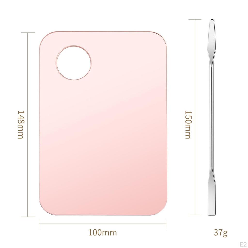 Handheld Cosmetic Makeup Mixing Palette, Nail Art Palette Lipstick Eyeshadow Blending
