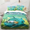 New 3D Cartoon Octonauts Bedding Set Bedroom Single Double Bed King Size Quilt Cover And Pillowcase Kid's Birthday Gift