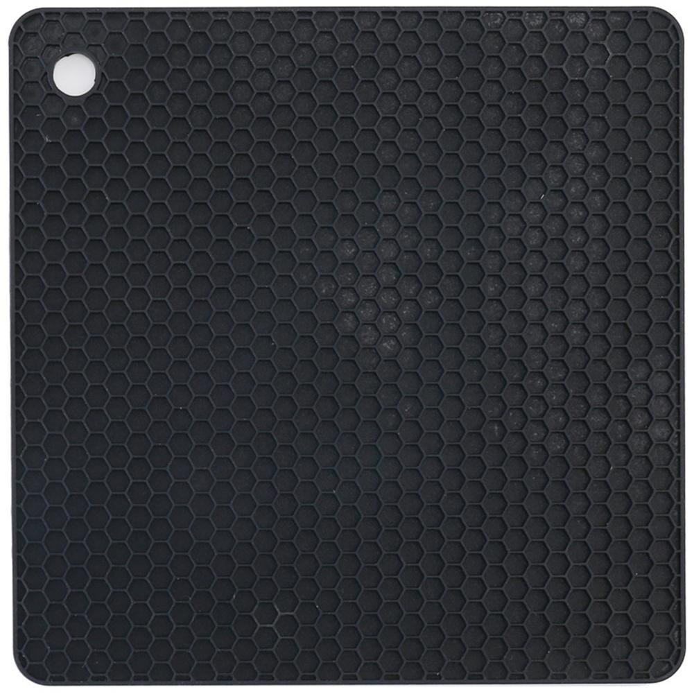 High Temperature Resistant Thermal Insulation Square Honeycomb Silicone Pot Mat 7.2 x 7.2 x 0.2in