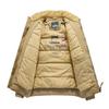 Veste d'hiver rembourrée en coton pour homme, grande taille, col en agneau rembourré, manteau pour homme
