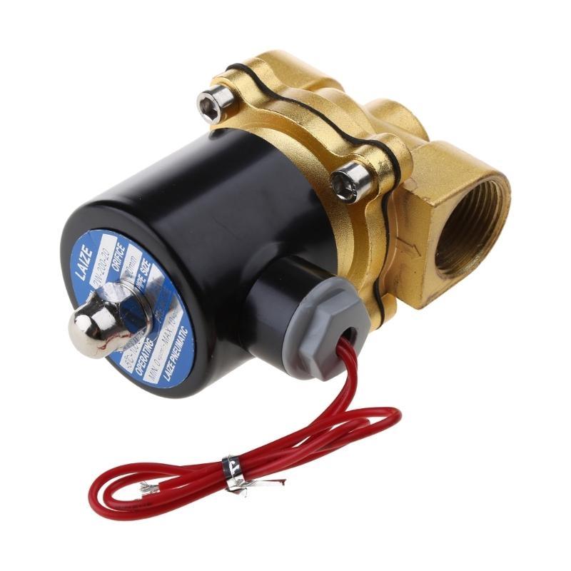 3/4" 220V Electric Solenoid for Valve Pneumatic 2 Port Water Oil Air Gas 2W-200-