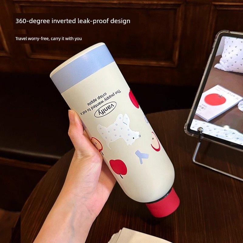 German Canim Kalse High-Looking, Large-Capacity Thermos Cup for Girls to Carry When Going Out, Portable Sports Direct-Drinking Water Cup