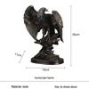 Hochwertiges Adler-Greif-Harzornament mit ausgebreiteten Flügeln für Büro oder Wohnzimmer.