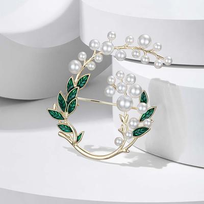 Senior Brooches Flower Leaf Brooch Pins for Women Suit Pendant Fashion Brooches Jewelry