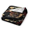 Megadeths Band Art Flannel Blanket Winter Warm Soft Throw Blanket for Kids Bedroom Fashion Bedspread Sofa Bed Cover