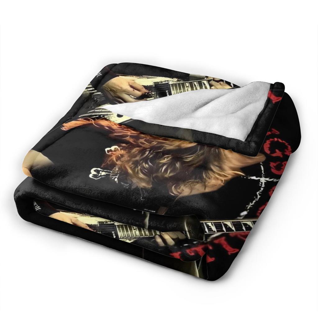Megadeths Band Art Flannel Blanket Winter Warm Soft Throw Blanket for Kids Bedroom Fashion Bedspread Sofa Bed Cover