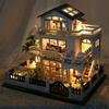 Wooden Miniature Doll House 3D Puzzle Mini DIY Kit Production and Assembly of Room Toys Home Bedroom Decoration For Kids Gifts