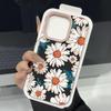 White Flower Case For iPhone 16 Pro Max 15 14 13 12 11 Shockproof Slim Soft Silicone Case Cover