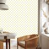 Heart Wallpaper White, Cream and Yellow 50x1000