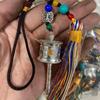 Handwoven Tibetan Prayer Tassel Pendant Tassel Spinning Wheel Keyring  Tourism Commmemorative