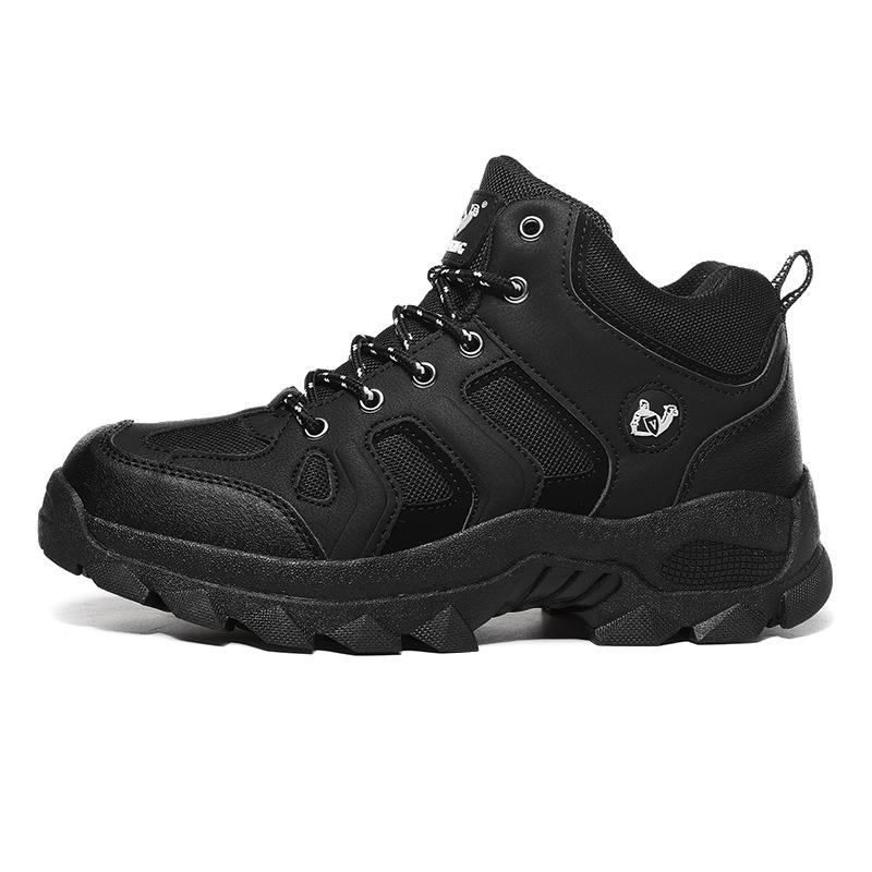 39-48 Uomo Taglie Forti Scarpe alla Moda High Top per Escursionismo e Alpinismo all'Aperto con Imbottitura in Cotone Peluche Scarponi da Neve