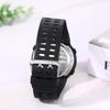 Outdoor Men's Digital Watch Silicone Waterproof Large Numbers Luminous Calendar Function Sports Style Black