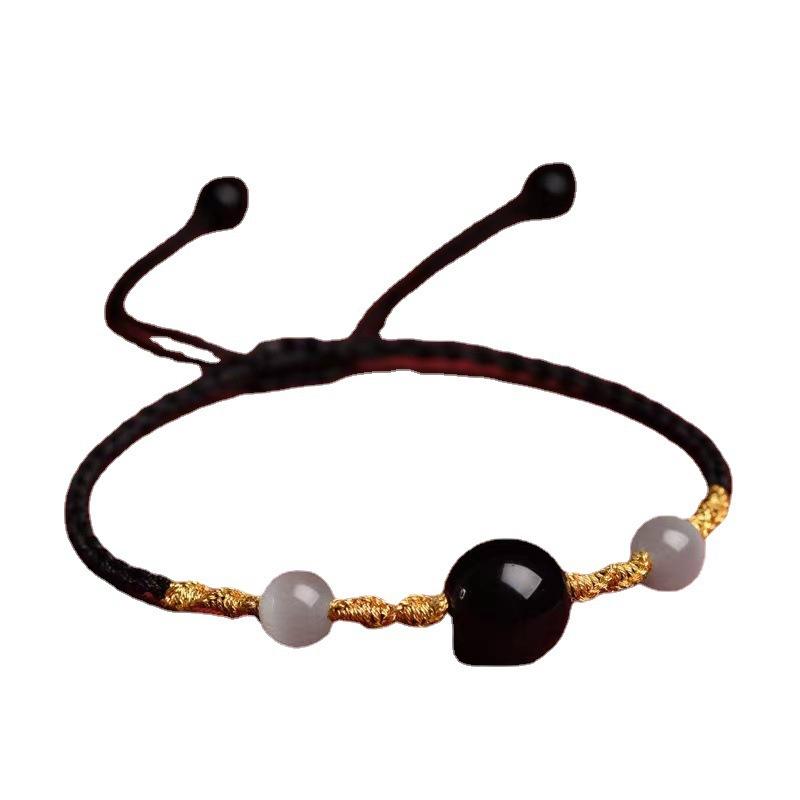 Red Agate Bracelet, Women'S Hand Rope, Natural Agate Necklace, Pendant, Loose Beads, Acacia Beans, Red Beans.