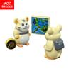 MOC Bricks Treasure Map Compass little hamster Accessories Building Blocks DIY Model Toys Dolls For Kid