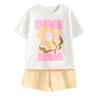 Cute Girl Summer Outfit Set With Cotton Fabric For Ages 3 To 8 Years