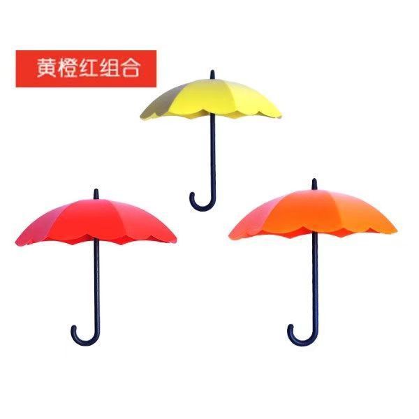 3 Stück Bunter Regenschirmständer Wandhalter Schlüsselorganisator für Schlüssel, Schmuck und andere kleine Gegenstände zur Heim- und Bürodekoration