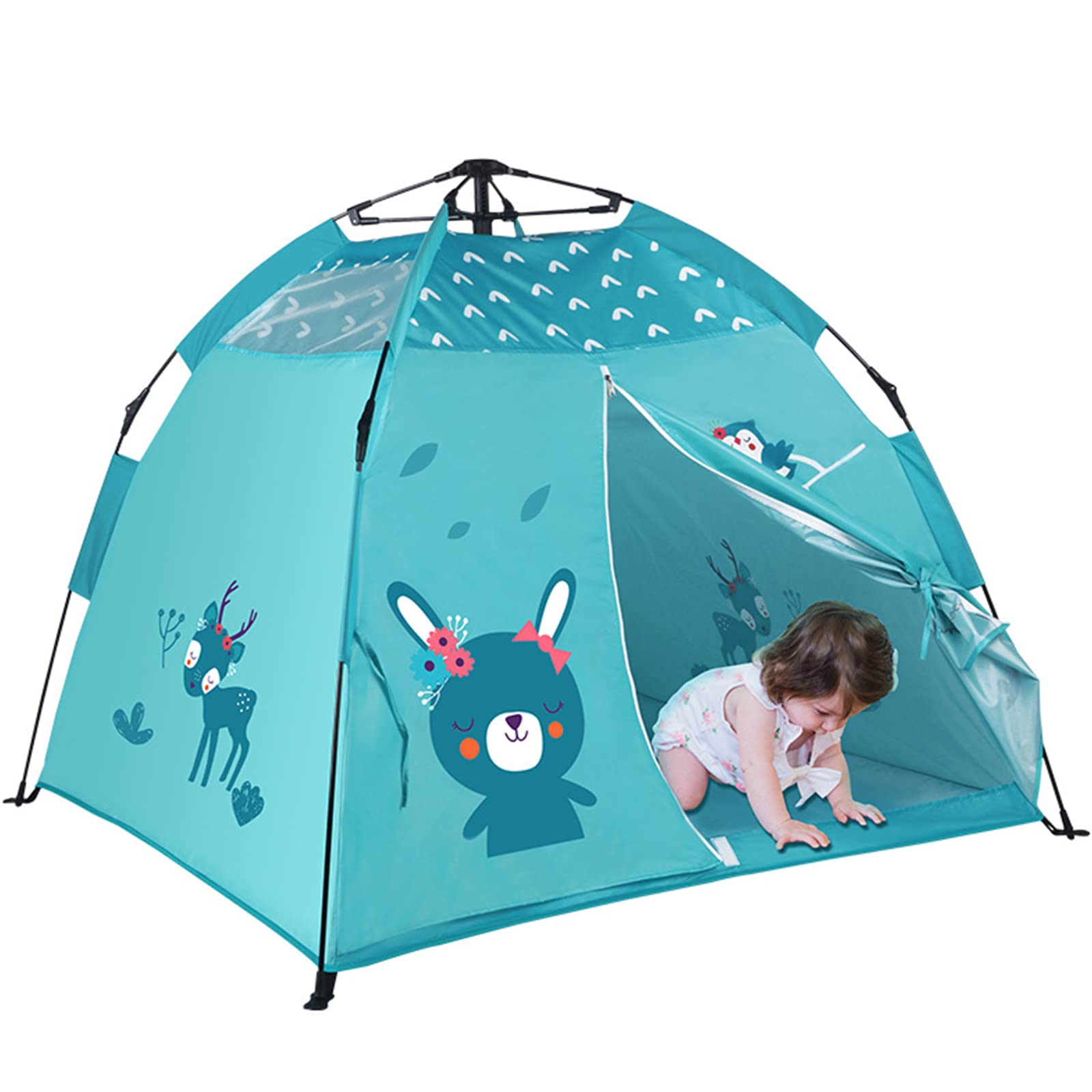 

QIRUN Детская кровать-палатка Детский типи Детская игровая конфиденциальность Игра Ребенок Секретный День рождения Легко установить Палатка, Кемпинг, Складная, Для помещений, Палатка, Игровой домик, Палатка,